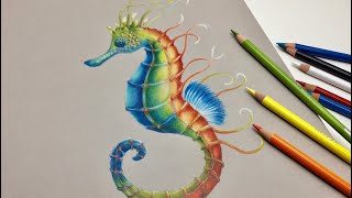 Arteza Expert colored pencilsReview Speed painting [upl. by Fellows308]