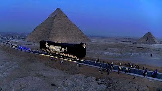 Exclusive in English Full Story of King Khufu Solar Boat Relocation to the Grand Egyptian Museum [upl. by Nerradal565]