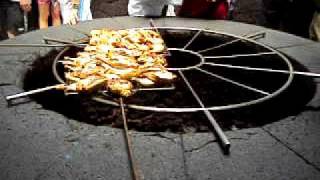 Lanzarote food cooked on ground heat [upl. by Atinar700]