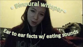 ASMR  Whispered ear to ear facts  eating crisps request  live stream announcement [upl. by Anika]