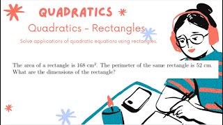 Quadratics  Quadratic Equations Using Rectangles  Part 30 [upl. by Pacificia]