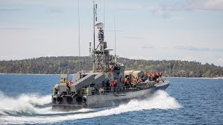 Torpedoboat T121 Spica and Missileboat R142 Ystad 16may 2015 [upl. by Latouche]