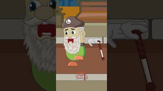 Running Competition  George Pig VS Grandpa Luigi funnycartoon memeanimation mario georgepig [upl. by Ellenid]