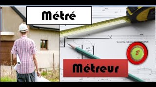 Le métré en génie civil  Le métré et le métreur [upl. by Sanburn]