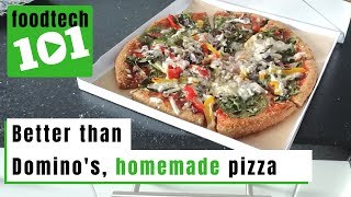 FoodTech 101 Homemade Pizza from scratch [upl. by Ynomrah]