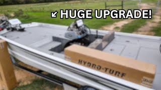 My Boat Gets New Flooring  HydroTurf EVA Foam Install [upl. by Kinghorn]