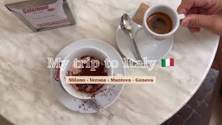 vlog 🇮🇹 Tosca Opera in Italy  MilanoVeronaMantovaGenova  trip with dad  pistachio coffee 🤌 [upl. by Otrevlig981]