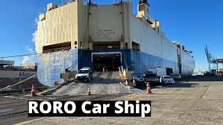 How cars are shipped in RORO vessel roro ship or shipping container overseas [upl. by Erehs]