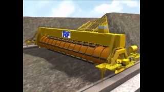 Animation on Stacker Reclaimers Twin Boom amp Barrel Reclaimers [upl. by Nova575]