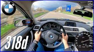 2012 BMW 318d Touring 20  141HP  POV Autobahn Top Speed Drive [upl. by Japheth37]