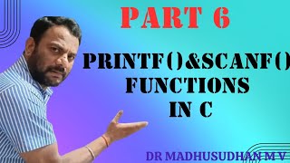 Part 6  Printf amp Scanf Functions in C [upl. by Farrand]