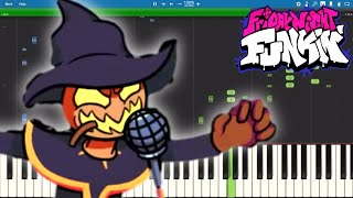 Friday Night Funkin Mod  Zardy Foolhardy BOT FC  Piano Tutorial [upl. by Airalednac]