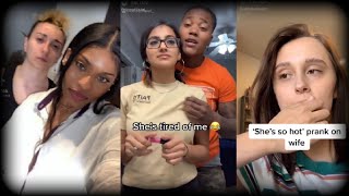 TIKTOK LESBIAN COUPLES PRANKING EACH OTHER ❤🏳️‍🌈 [upl. by Derian38]