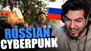 Bosnian Reacts To RUSSIAN CYBERPUNK FARM  РУССКАЯ КИБЕРДЕРЕВНЯ [upl. by Clapper]