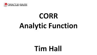 CORR  Problem Solving using Analytic Functions [upl. by Beverlee722]