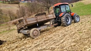 Same Argon 80 amp Zetor 6245  Vožnja stajnjaka RIZIČNO KIPOVANJE U STRANI [upl. by Staford951]