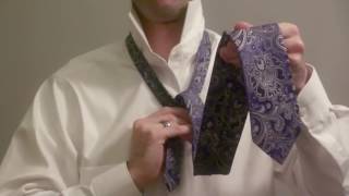 Wie Sie eine Krawatte binden Deutsch German How to Tie a Tie [upl. by Innig]