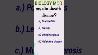 myelin sheath diseaseneetmcqsmedicaleducation [upl. by Eniarol994]