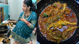 Viewers के Demand पे घर पर पहली बार नेहा से बनवाये Bihari Style Bhuna Chicken MasalaZaika Patna Ka [upl. by Essyla541]