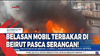 D4mpak S3r4ngansr4el Belasan Mobil Terbakar di Beirut Setelah Pemecatan Menhan Isr43l [upl. by Rame]