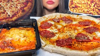 ASMR PIZZA  LASAGNA MUKBANG  EATING SOUNDS [upl. by Rebmik110]