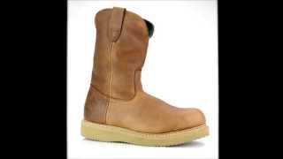 Mens Georgia Boot G5353 Steel Toe Wedge Sole Wellington Work Boot  SteelToeShoescom [upl. by Bills]