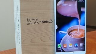 Samsung Galaxy Note 3 Unboxing [upl. by Nuhsar]