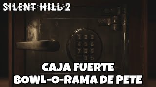 COMBINACIÓN CAJA FUERTE DEL BOWLORAMA DE PETE  SILENT HILL 2 REMAKE [upl. by Lockhart638]