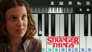 Stranger Things BGM  Easy Piano Tutorial  Perfect Piano [upl. by Leduar]