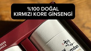 \u00100 DOĞAL KIRMIZI KORE GİNSENGİ [upl. by Lorsung]