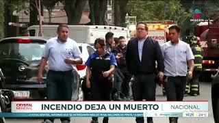 Incendio en un comercio deja a un trabajador muerto en Insurgentes  Noticias con Crystal Mendivil [upl. by Mark859]