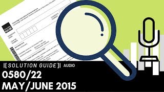 058022 MayJune 2015 Marking Scheme MS  Audio Voiceover [upl. by Roxanna205]