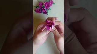 easy foamiran flower foamcraft foamsheetcraft [upl. by Erina]