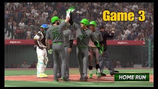 2056 WORLD SERIES Game 3  Fargo Fighters  California Condors  MLB The Show 22 [upl. by Cimah]