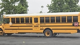 Some school buses going to and at Knotts Berry Farm on Tuesday 52824 [upl. by Caasi465]