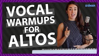 Beginner ALTO Vocal Exercises  Easy 10 minute warmup  30 Day Singer [upl. by Ihcego]