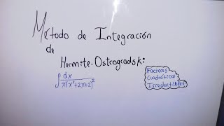 Integración con el MÉTODO de HERMITEOSTROGRASDKI II Trabajo de Unive rsidad [upl. by Appleton46]