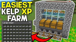 Easiest Kelp XP Farm Minecraft Bedrock 1 20 [upl. by Atilemrac]