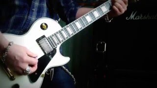 Gibson Les Paul Custom EMG Pickups  5766 Set Marshall  Test Impro [upl. by Aylmer737]