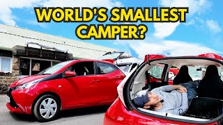 Can you convert a TINY TOYOTA AYGO into a FULLY WORKING CAMPER [upl. by Rana]