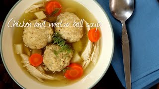 Chicken matzo ball soup  Video recipe [upl. by Azyl]