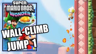 Super Mario Bros Wonder  Badge Challenge WallClimb Jump 1  100 All Seeds Flower Coins amp Flag [upl. by Lund]