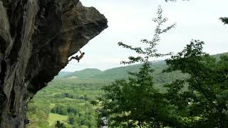 Rumney Rock Climbing  Predator 513b [upl. by Eednim]