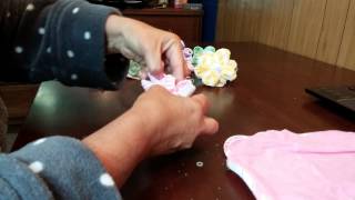 How to make washcloth flowers and suckers [upl. by Ulla666]