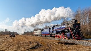 RZD LV0522 steam locomotive Vyazhishe  Rogavka strech [upl. by Rhines]