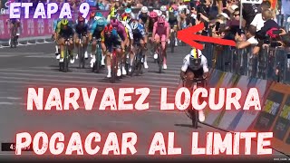 RESUMEN ETAPA 9 GIRO DE ITALIA 2024NARVAEZ SE LUCE [upl. by Mcdade403]