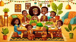 Family Dinner Time Song  Fun amp Educational Kids Song [upl. by Salli]