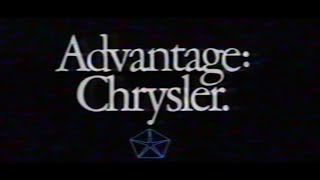 1990 Advantage Chrysler TV Commercial [upl. by Triley]