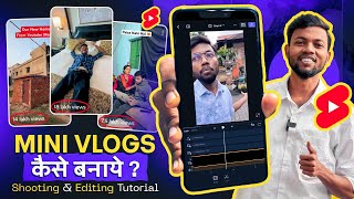 Mini Vlogs Kaise Banate Hai  How To Make Mini Vlogs  Mini Vlog Edit Kaise Kare  Mini Vlog Editing [upl. by Hueston400]