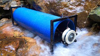 How to make a super powerful archimedes turbine placed under a stream [upl. by Michaella]